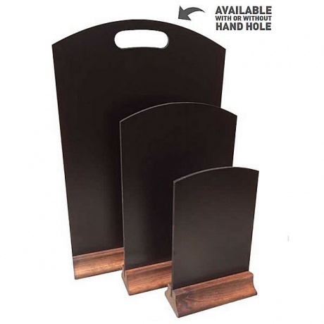 Tabletop Menu Board Chalkboard with Optional Hand Holes